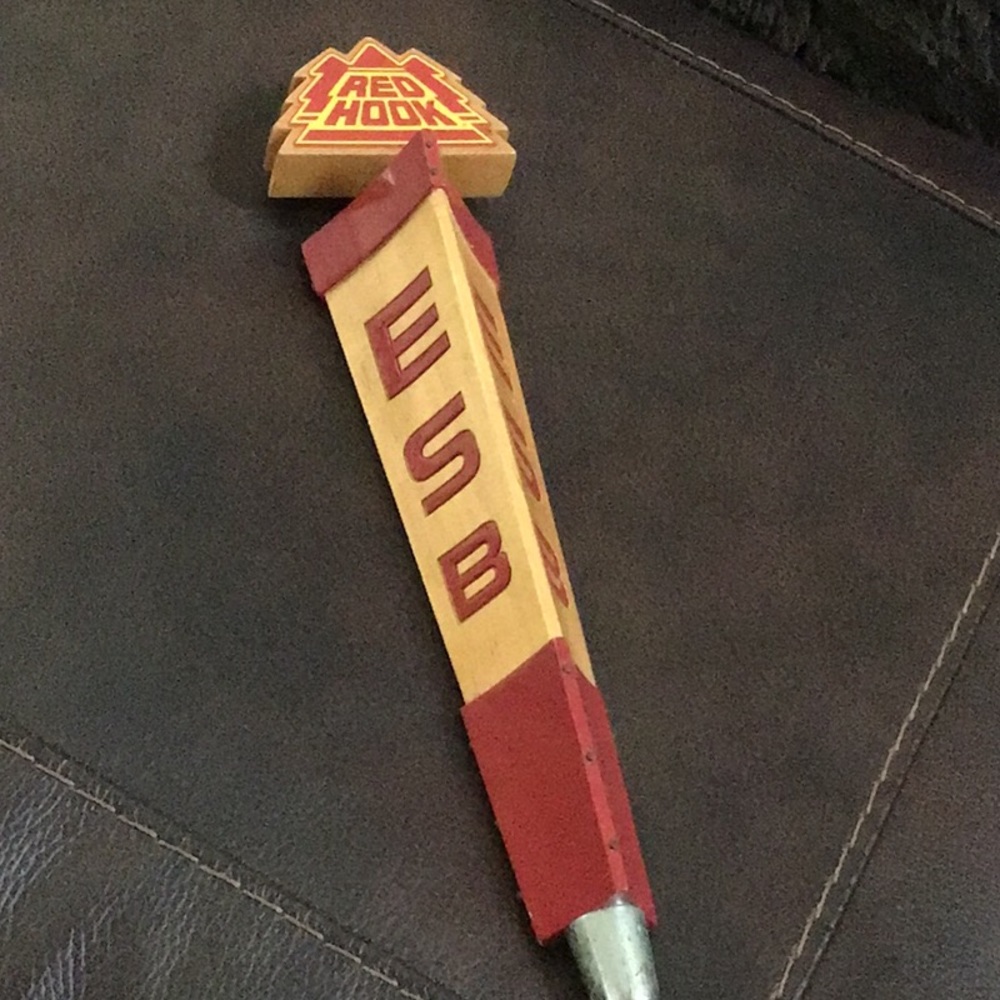 🍻 Vintage Collectable Red Hook ESB Beer Tap Handle 3-Sided